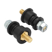Proflow Electrical Bulkhead Connectors, Terminals, HDPE, Black, Pair - PFEBT-0102 PFEBT-0102