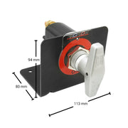 Proflow Master Battery Big T Isolator Switch Heavy Duty 2 Position On-Off with Mounting Bracket,12v to 48v 300Amp - PFEBT-018-4