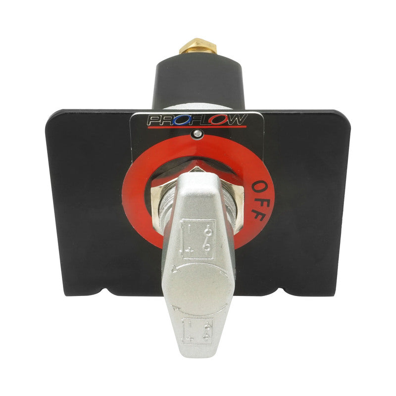 Proflow Master Battery Big T Isolator Switch Heavy Duty 2 Position On-Off with Mounting Bracket,12v to 48v 300Amp - PFEBT-018-4