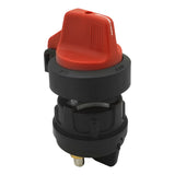 Proflow The Big Round Battery Disconnect Switch, On-Off, Plastic, Red/Black Marine Style with lock hole, 12v - 36v, 300Amp - PFEBT-047
