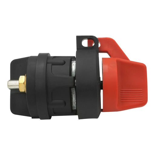 Proflow The Big Round Battery Disconnect Switch, On-Off, Plastic, Red/Black Marine Style with lock hole, 12v - 36v, 300Amp - PFEBT-047