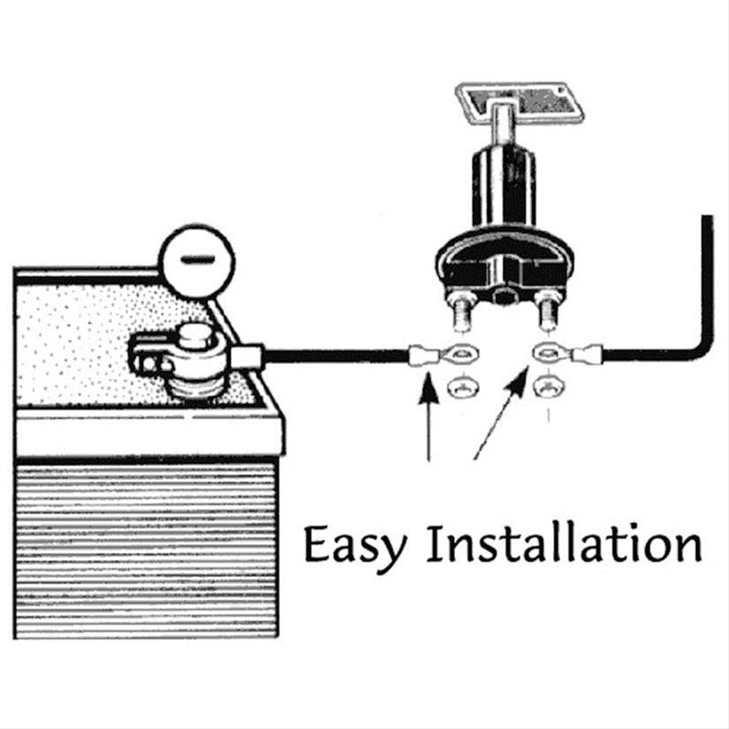 Proflow Master Battery Isolator Switch with Ignition Isolation 2 Position On-Off, 12v 200Amp - PFEBT-107