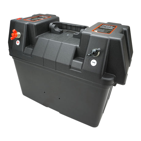 Proflow Battery Box Kit , Portable Power Storage Marine, Cig & USB Socket, Volt Meter Display, 16A ,External Size 435W x 265D x 330H . - PFEBT-880 PFEBT-880