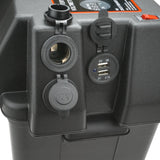 Proflow Battery Box Kit , Portable Power Storage Marine, Cig & USB Socket, Volt Meter Display, 16A ,External Size 435W x 265D x 330H . - PFEBT-880