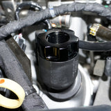 Proflow Oil Cap Breather, For Holden Commodore LS, -10AN, Twist-on, Billet Aluminium, Black - PFECC-CAPLS