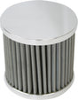 Proflow Oil Breather Filter Billet -10AN Female Thread, 90x78mm, Polished - PFECCB-4 PFECCB-4