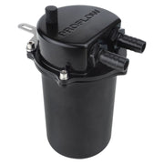 Proflow Catch Can Kit, Oil Separator, Baffled, Recirculating, 500mL, Billet Aluminium, Universal - PFECCT-500BK