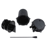 Proflow Catch Can Kit, Oil Separator, Baffled, Recirculating, 500mL, Billet Aluminium, Universal - PFECCT-500BK