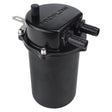 Proflow Catch Can Kit, Oil Separator, Baffled, Recirculating, 500mL, Billet Aluminium, Universal - PFECCT-500BK PFECCT-500BK