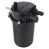 Proflow Catch Can Kit, Oil Separator, Baffled, Recirculating, 500mL, Billet Aluminium, Universal - PFECCT-500BK PFECCT-500BK