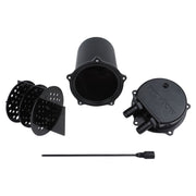 Proflow Catch Can Kit, Oil Separator, Baffled, Recirculating, 500mL, Billet Aluminium, Universal - PFECCT-500BK