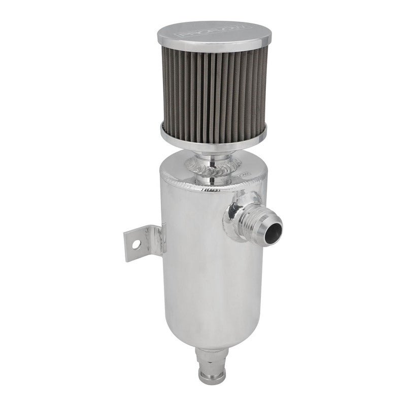 Proflow Oil Breather Tank Pro Aluminium, 650mL, -12AN Male, Polished - PFECCT075AN PFECCT075AN