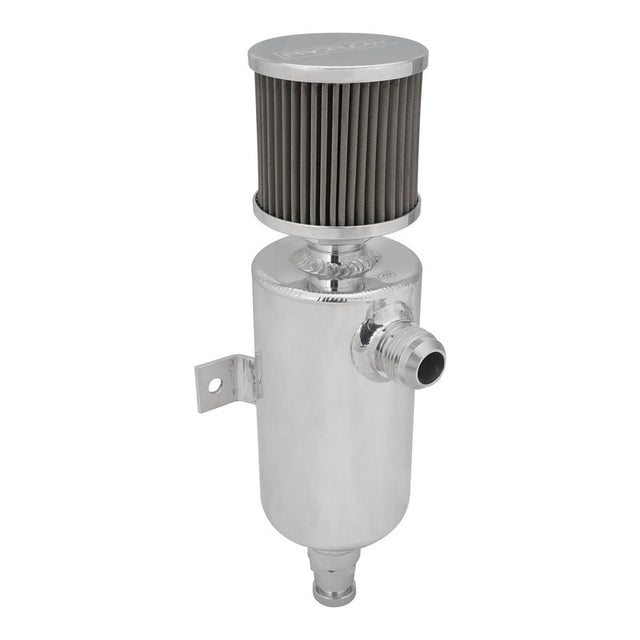 Proflow Oil Breather Tank Pro Aluminium, 650mL, -12AN Male, Polished - PFECCT075AN PFECCT075AN