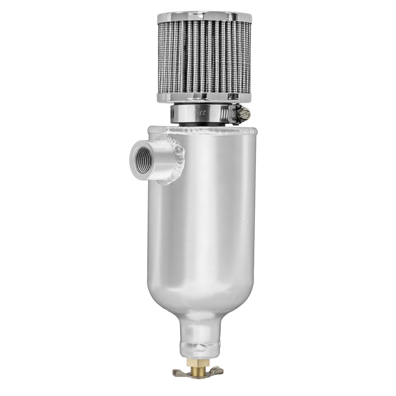 Proflow Oil Breather Pro Tank Aluminium, 0.75L, 1/2in. NPT Female, Polished - PFECCT075NPT PFECCT075NPT