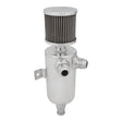 Proflow Oil Breather Tank Pro Aluminium, 650mL, -12AN x 2 Male, Polished - PFECCT080AN PFECCT080AN