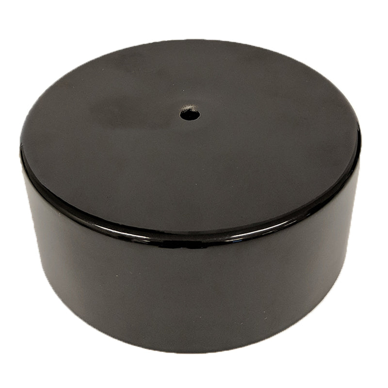 Proflow Carburettor Cover, Aluminium, Carb Cap, Black, 5 1/8 in. Diameter, Each - PFECH9515BK