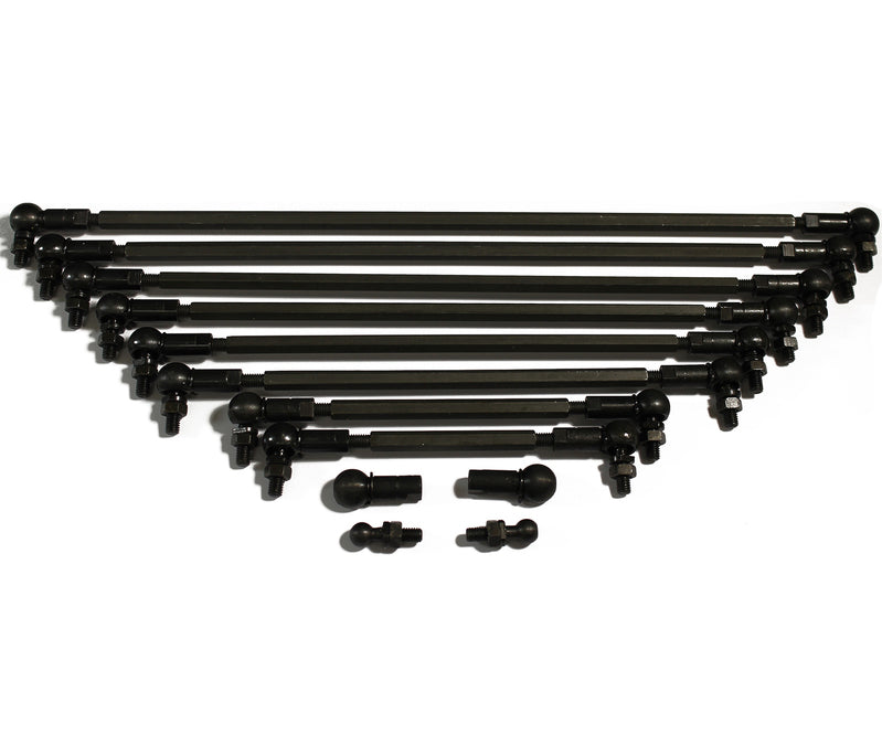 Proflow Throttle Adjustable Linkage Universal 170mm Or 6-3/4in., 3/16 Hole in Rod Ends - PFECL6 PFECL6