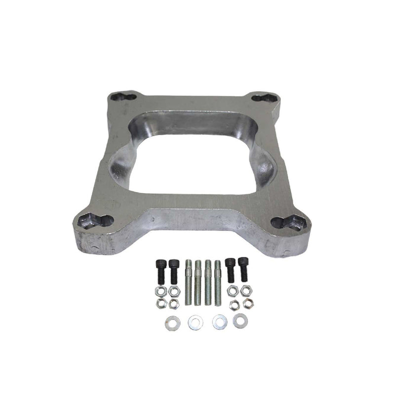 Proflow Carburettor Adaptor Spacer Aluminium 4-Barrel Quadrajet to Holley Open - PFECS500