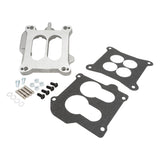 Proflow Carburettor Adaptor Spacer Aluminium 4-Barrel Ford Spread Bore, Thermoquad to Holley Square Bore, Kit - PFECS520