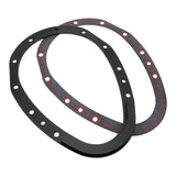 Proflow Timing Cover, 2-piece, Billet Aluminium, Black Anodised, Silicone Bead Gasket, SB For Chevrolet V8 Small Block, Kit - PFECTCBK