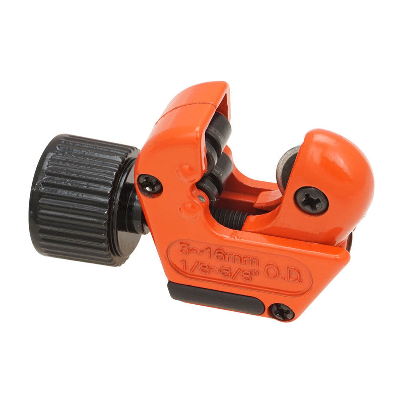 Proflow Mini Tube Cutter, Suits 1/8'' (3mm) to 5/8" (16mm) OD Tube, Deburrer Inside Knob, Each - PFECUT4-SM