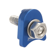 Proflow Distributor Hold-Down Clamp, For Ford Windsor & Cleveland, Billet Aluminium, Blue, Stud Mount, Each - PFEDC035B