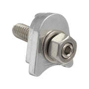 Proflow Distributor Hold-Down Clamp, For Ford Windsor & Cleveland, Billet Aluminium, Polished, Stud Mount, Each - PFEDC035P