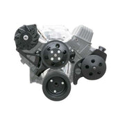 Proflow Front Drive Kit, V Belt Kit, Black V Belt SB Chev Long Style Water Pump - PFEDK35012BK PFEDK35012BK