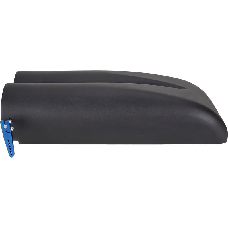 Proflow Carburettor Scoop, Aluminium, Black, Red Butterfly, Shot Gun Style, Single/Dual Carburettor, Each - PFEEA5236BK