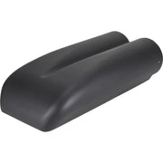 Proflow Carburettor Scoop, Aluminium, Black, Red Butterfly, Shot Gun Style, Single/Dual Carburettor, Each - PFEEA5236BK