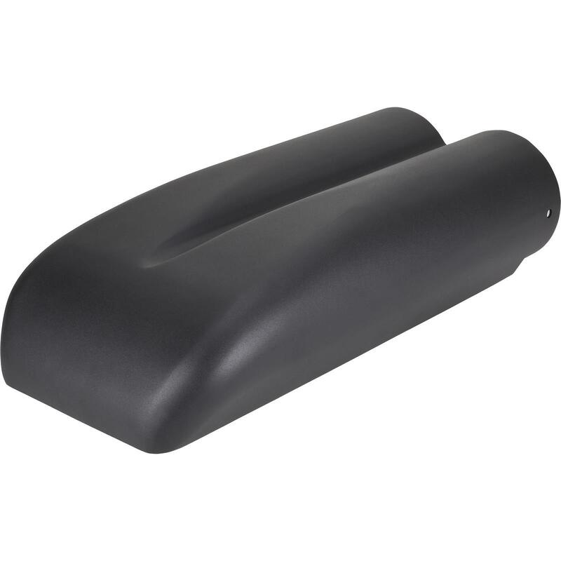 Proflow Carburettor Scoop, Aluminium, Black, Red Butterfly, Shot Gun Style, Single/Dual Carburettor, Each - PFEEA5236BK