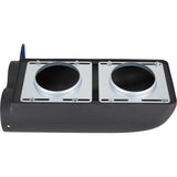 Proflow Carburettor Scoop, Aluminium, Black, Red Butterfly, Shot Gun Style, Single/Dual Carburettor, Each - PFEEA5236BK