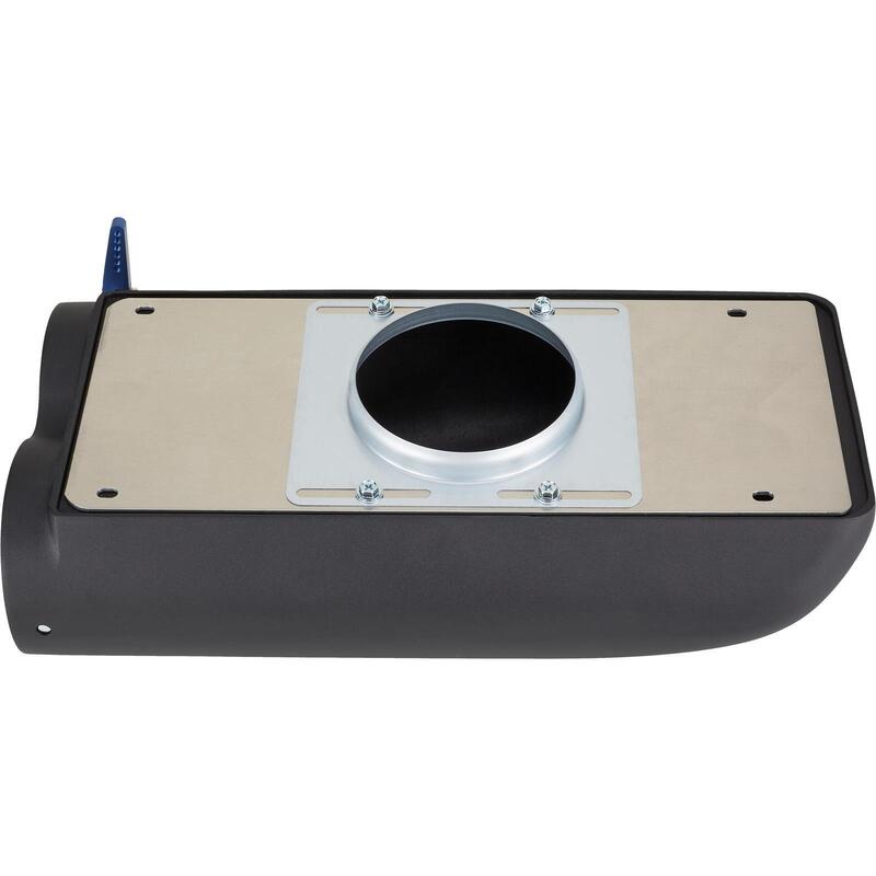 Proflow Carburettor Scoop, Aluminium, Black, Red Butterfly, Shot Gun Style, Single/Dual Carburettor, Each - PFEEA5236BK