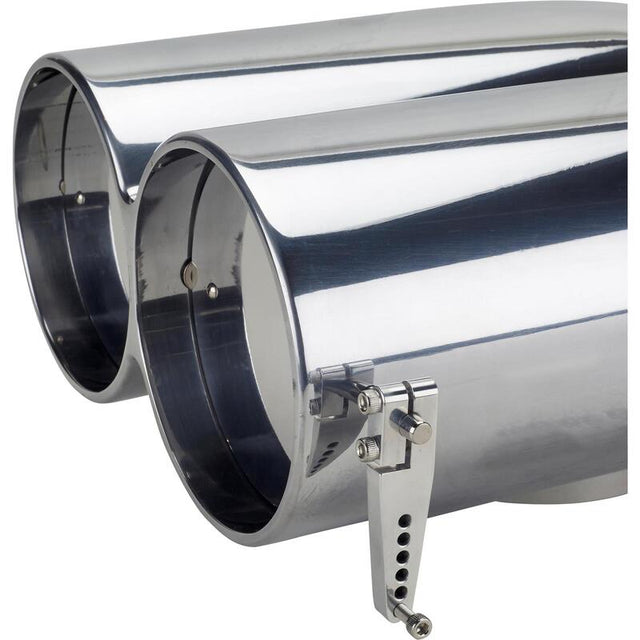 Proflow Carburettor Scoop, Aluminium, Polished, Shot Gun Style, Single/Dual Carburettor, Each - PFEEA5236P PFEEA5236P