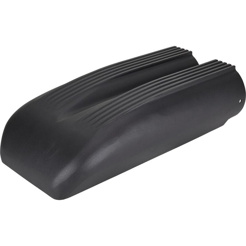 Proflow Carburettor Scoop, Aluminium, Black, Machined Finns, Shot Gun Style, Single/Dual Carburettor, Each - PFEEA5239BK