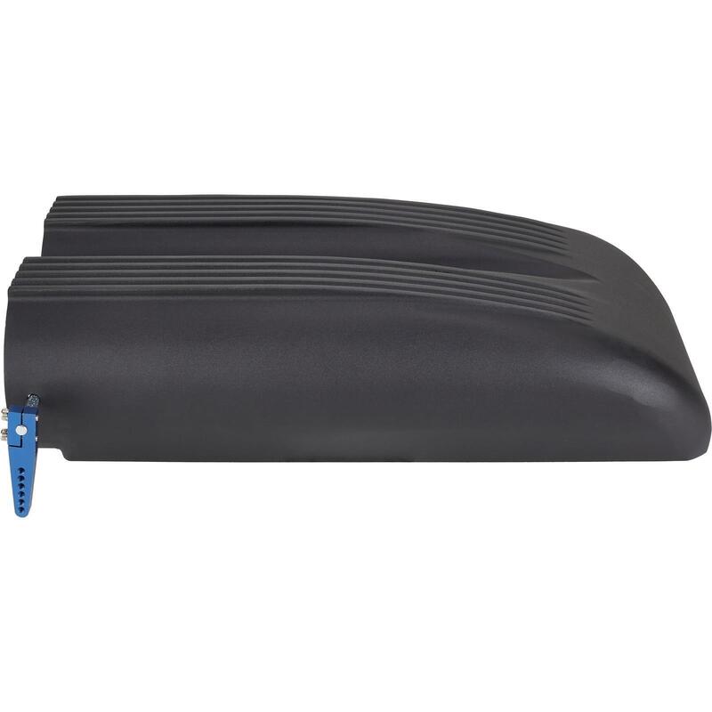 Proflow Carburettor Scoop, Aluminium, Black, Machined Finns, Shot Gun Style, Single/Dual Carburettor, Each - PFEEA5239BK