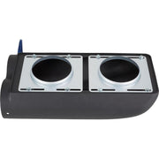 Proflow Carburettor Scoop, Aluminium, Black, Machined Finns, Shot Gun Style, Single/Dual Carburettor, Each - PFEEA5239BK