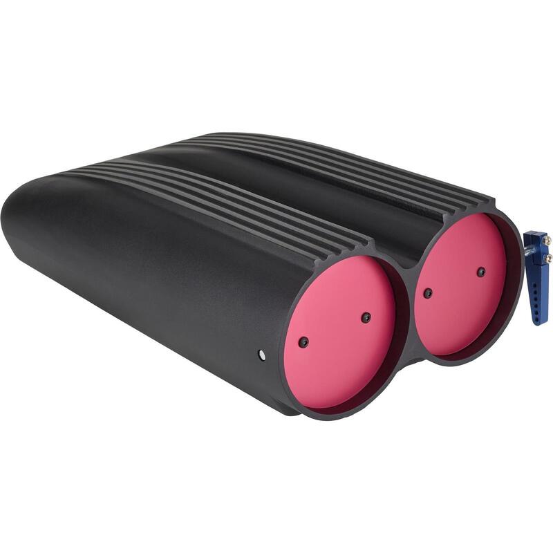 Proflow Carburettor Scoop, Aluminium, Black, Machined Finns, Shot Gun Style, Single/Dual Carburettor, Each - PFEEA5239BK