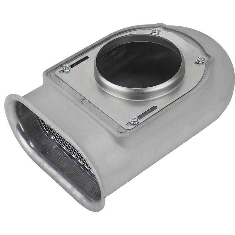 Proflow Carburettor Scoop, Aluminium, Black, Mini Hilborn-Style, Single Carburettor, Each - PFEEA5245BK