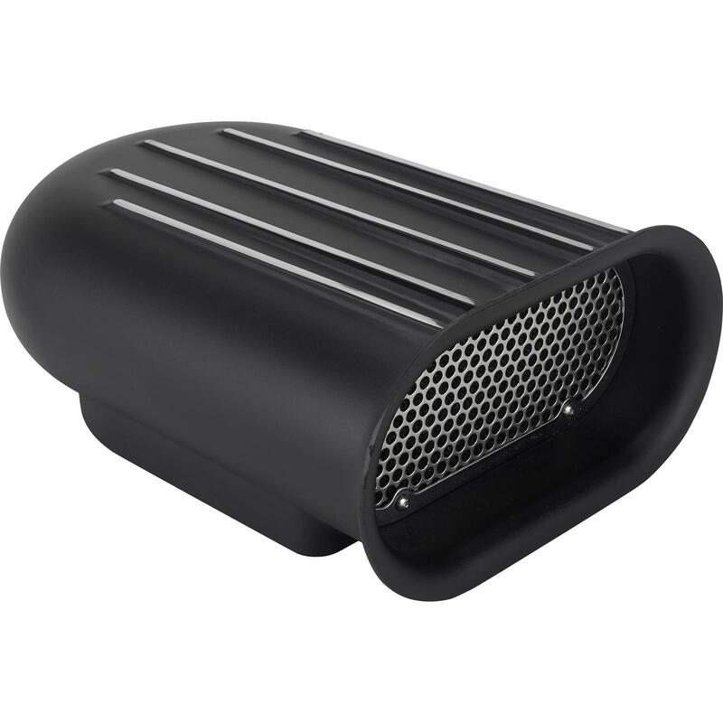 Proflow Carburettor Scoop, Aluminium, Black, Mini Hilborn-Style, Single Carburettor, Each - PFEEA5245BK PFEEA5245BK