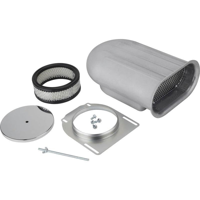 Proflow Carburettor Scoop, Aluminium Polished, Mini Hilborn-Style, Single Carburettor, Each - PFEEA5245 PFEEA5245
