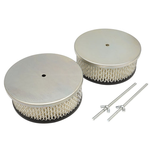 Proflow Carburettor Scoop, Aluminium, Smooth Polished, Hilborn-Style, 20'' x 9.75 wide, Single or Dual Carburettor, Each - PFEEA5249