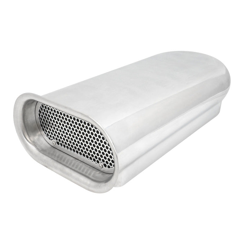 Proflow Carburettor Scoop, Aluminium, Smooth Polished, Hilborn-Style, 20'' x 9.75 wide, Single or Dual Carburettor, Each - PFEEA5249
