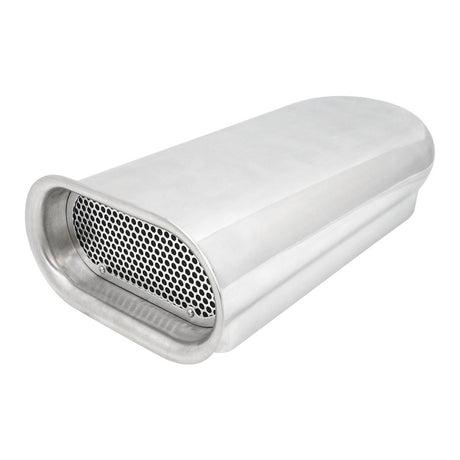 Proflow Carburettor Scoop, Aluminium, Smooth Polished, Hilborn-Style, 20'' x 9.75 wide, Single or Dual Carburettor, Each - PFEEA5249 PFEEA5249