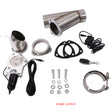 Proflow Single Exhaust Cutouts, Electric, Aluminium, Bolt On, 4.0 in. Diameter, Stainless Steel Tubing, Kit - PFEEEC400 PFEEEC400