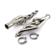 Proflow Exhaust Headers, Stainless Steel Turbo V-Band , SB Chev, 1-7/8in. Primary, Front Mount, V Bands, Set - PFEEH5500 PFEEH5500