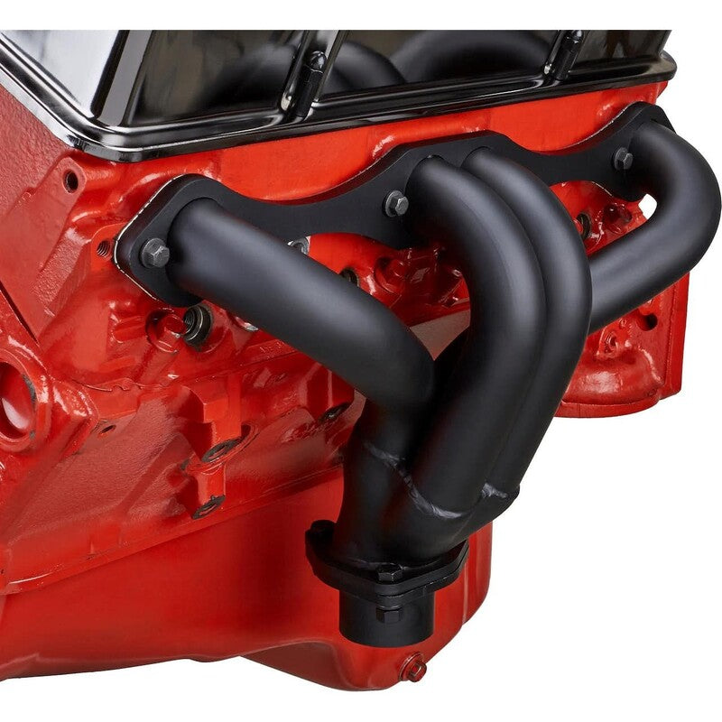 Proflow Exhaust Headers, 1- 5/8'' Tight-Fit Block Huggers SB Chev, Black Ceramic Coated, Set - PFEEH5560BK