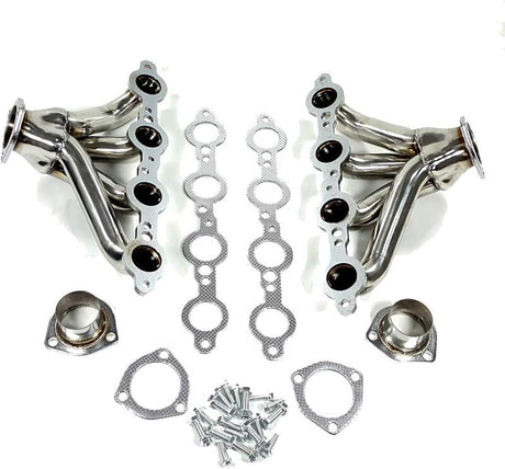 Proflow LS Exhaust Headers, Tight-Fit 1-5/8'' Block Huggers, Chevrolet Holden LS1 LS2 Centre Outlet, Stainless Steel, Set - PFEEH7000S PFEEH7000S