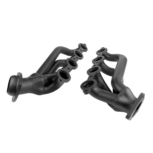 Proflow LS Exhaust Headers, Tight-Fit 1-5/8'' Block Huggers, Chevrolet Holden LS1 LS2 Rear Outlet, Black Ceramic, Set - PFEEH7003BK