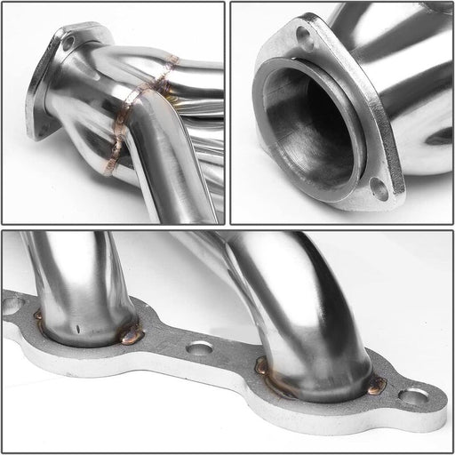 Proflow LS Exhaust Headers, Tight-Fit 1-5/8'' Block Huggers, Chevrolet Holden LS1 LS2 Rear Outlet, Stainless Steel, Set - PFEEH7003
